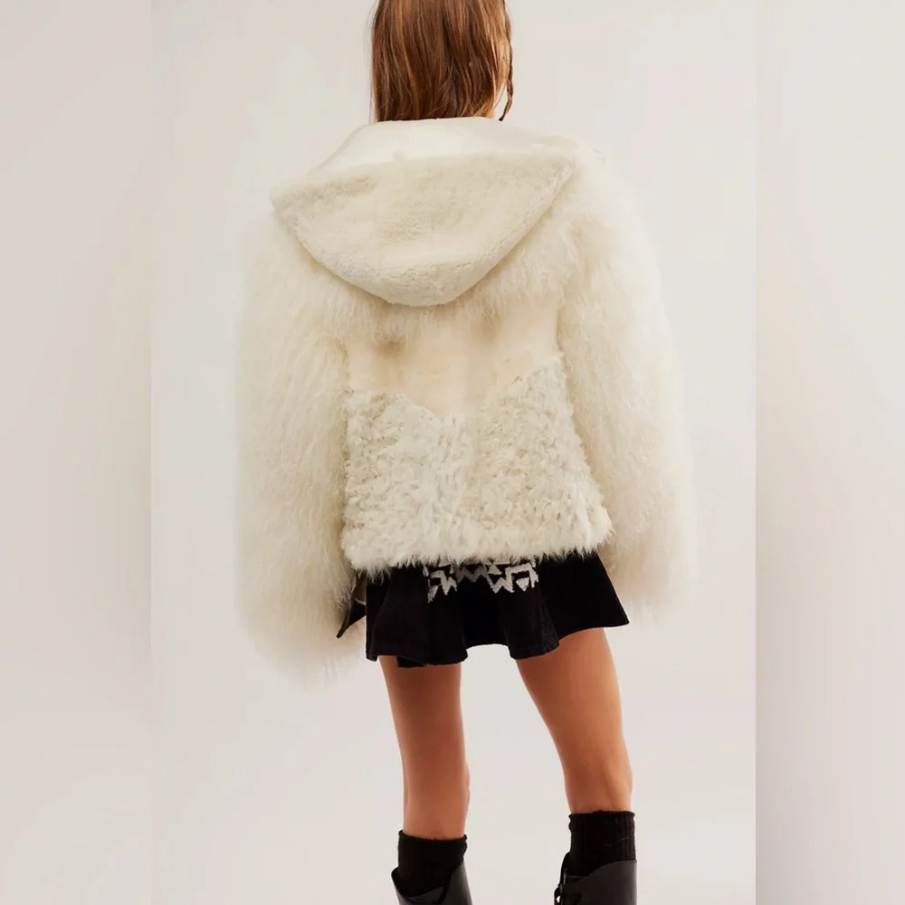 Nigel Preston Brenda Knight Teddy Bear Lambskin Fur Jacket